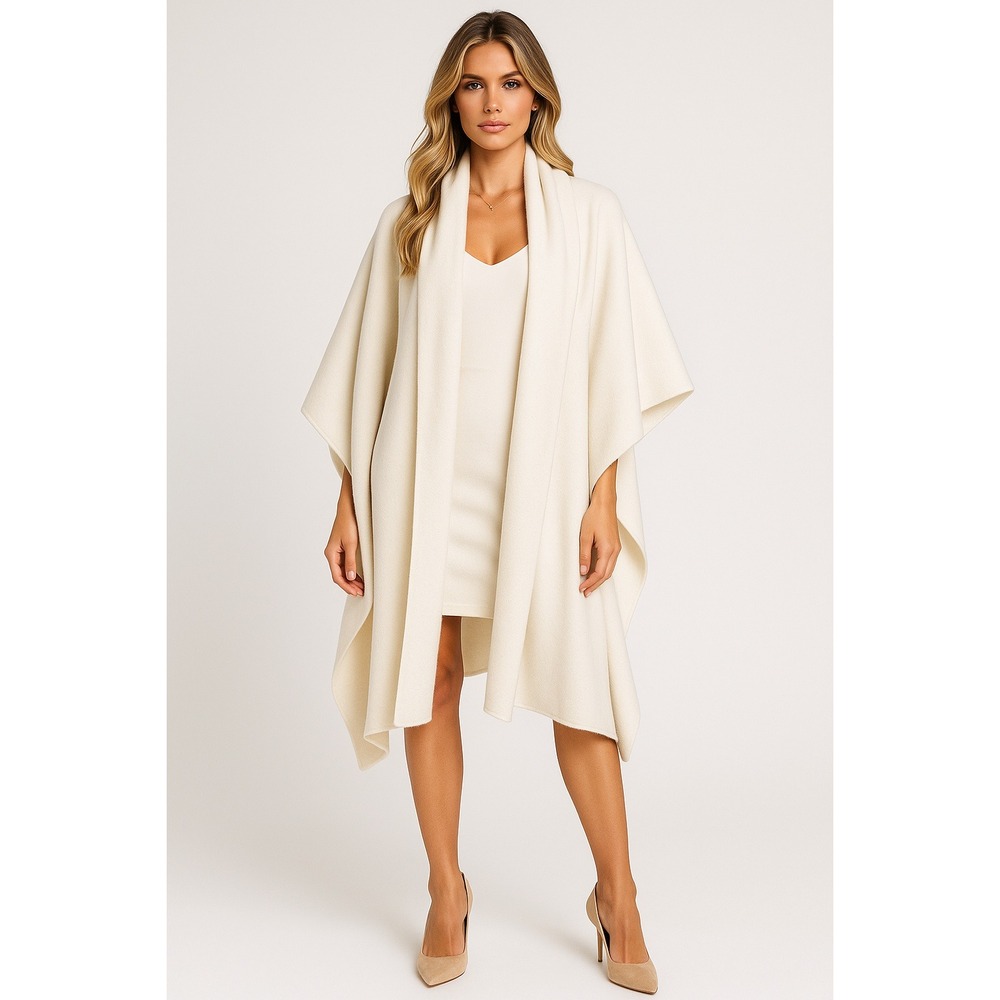 The Specialty House Cape Womens OS Cream Choir Clergy Fleece Robe Shawl Poncho